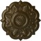 Ekena Millwork Deria Ceiling Medallion (Fits Canopies up to 6"), Hand-Painted Brass, 20 1/4"OD x 1 1/2"P CM20DRBRS - alternate 1